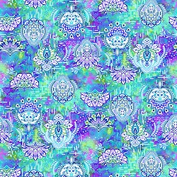 Light Blue - Mandala Flowers
